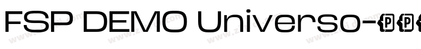 FSP DEMO Universo字体转换 FSP DEMO Universo字体转换